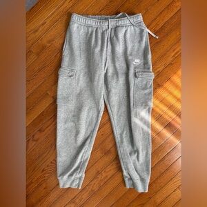 Nike Light Gray Cargo Joggers